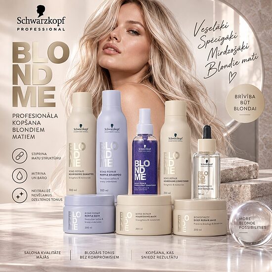 BLONDME – profesionāla kopšana blondiem matiem
